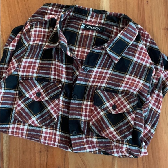 Volcom plaid flannel - Picture 3 of 3